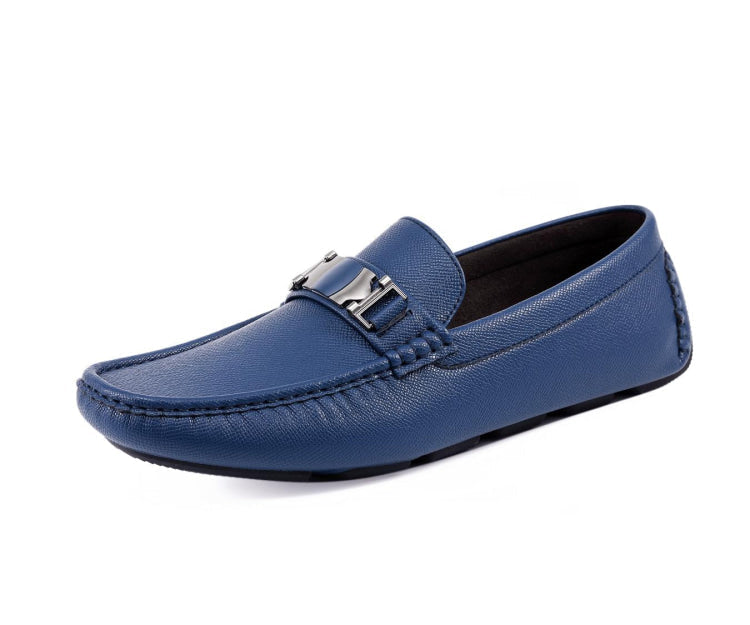 Amali Navy Blue Suede Driving Mocassin Loafers Classic Slip-Ons with Horsebit Blue Moccasins | Horsebit Fashion | Trentino by Amali  main image 3