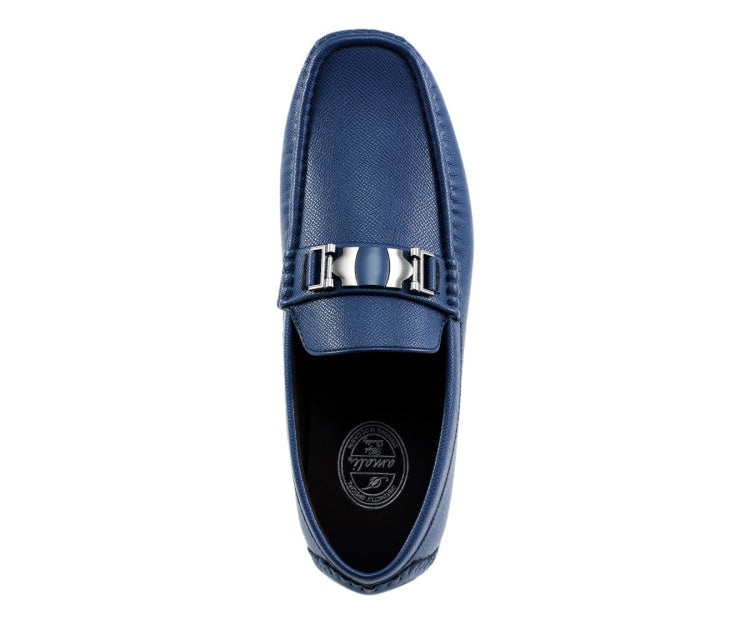 Amali Navy Blue Suede Driving Mocassin Loafers Classic Slip-Ons with Horsebit Blue Moccasins | Horsebit Fashion | Trentino by Amali  main image 2