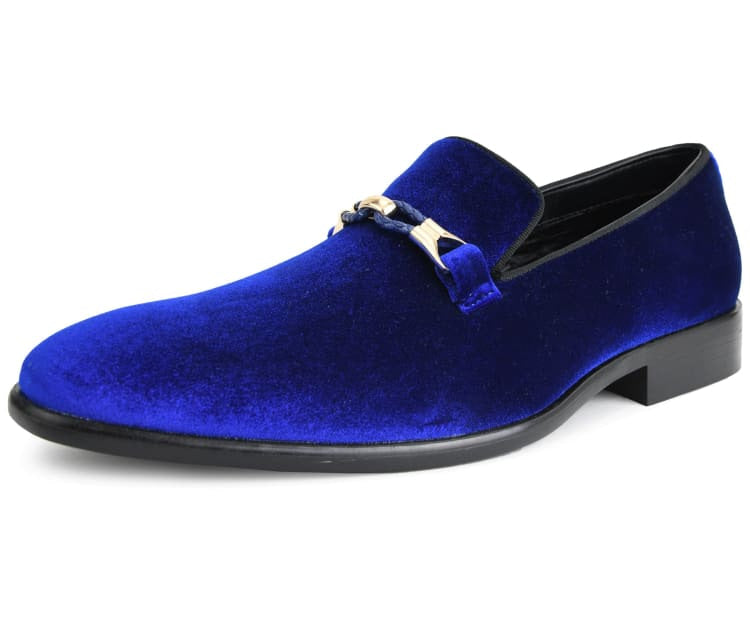 Blue Velvet Loafers | Luxurious Style
