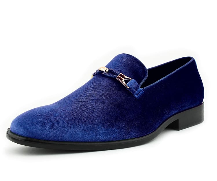 mens navy blue dress loafers Navy Loafers | Luxurious Velvet Style