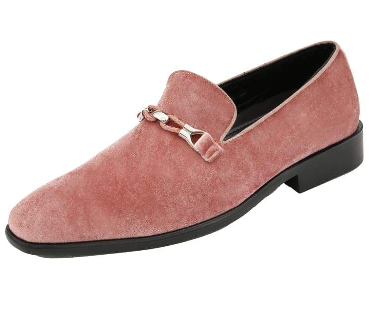 Aller Rose Gold Velvet Loafers