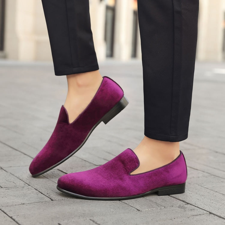 Dark Purple Loafers | Mens Velvet Luxury | Aries by Amali  display picture 2