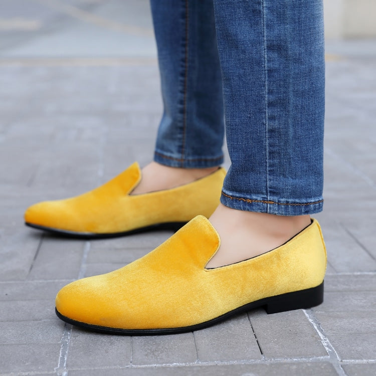 Yellow Loafers | Mens Velvet Luxury | Aries by Amali Amali Shoes Yellow Loafers | Mens Velvet Luxury | Aries by Amali Amali Shoes