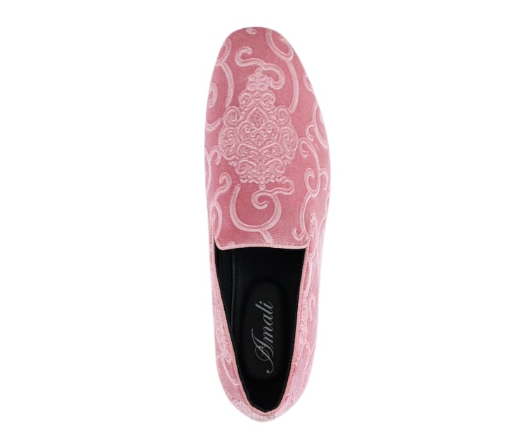 Pink Tuxedo Shoes | Velvet Paisley Design | Bryant by Amali Amali Shoes Pink Tuxedo Shoes | Velvet Paisley Design | Bryant by Amali Amali Shoes