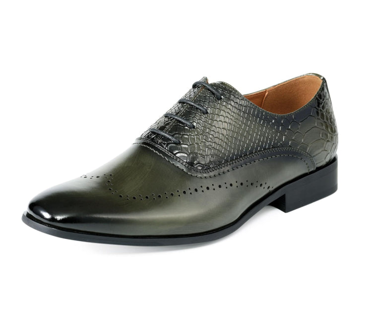 Olive Green Oxford Shoes | Exotic Design | Burke by Amali Amali Shoes Olive Green Oxford Shoes | Exotic Design | Burke by Amali Amali Shoes
