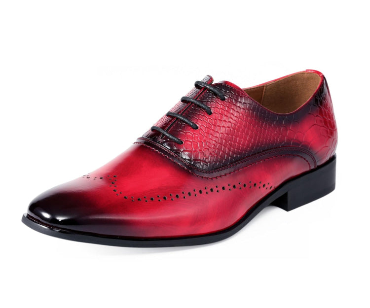 Red Oxford Shoes | Formal Exotic Design | Burke by Amali  display picture 2