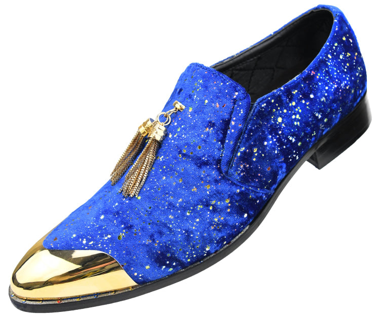 Royal Fashion Loafers | Gold Tassel and Toe | Chaz by Amali  Amali Shoes