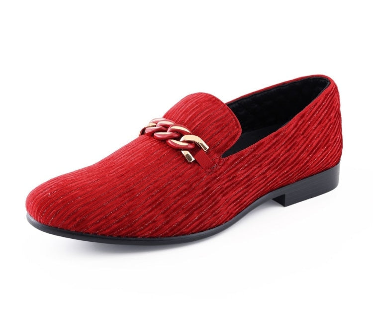 red velvet dress shoes Amazon.com | MHB Men's Luxury Velvet Loafer Metallic Suede Dress Shoes  Smoking Slipper Men Shoes Burgundy Loafers for Men Size 7