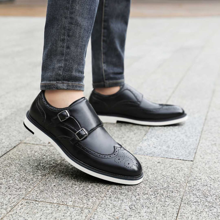 Dario Black Monk Strap Shoes