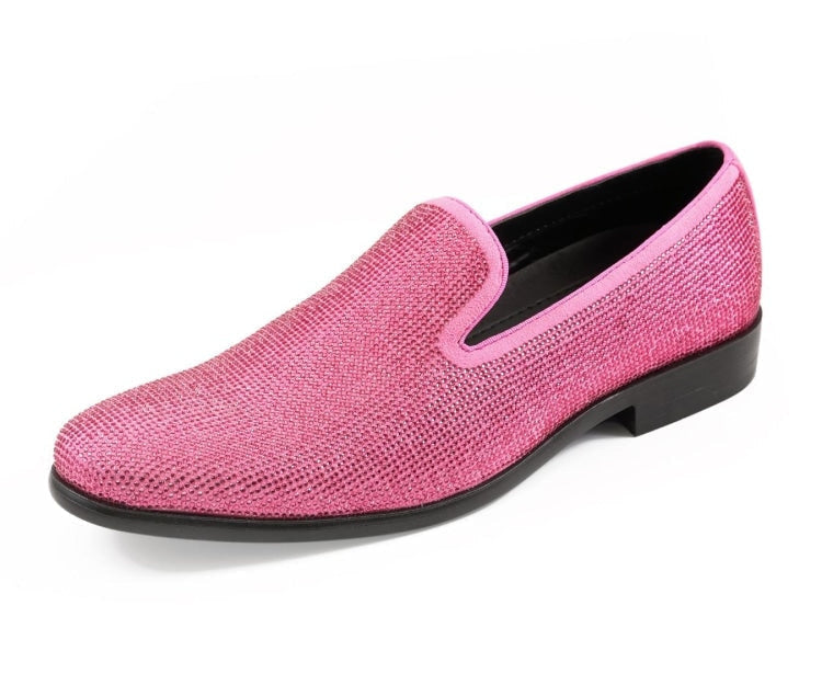 Amali Dazzle fuchsia sparkly loafers main