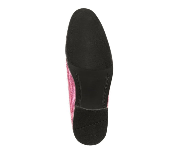 Amali Dazzle fuchsia sparkly loafers sole