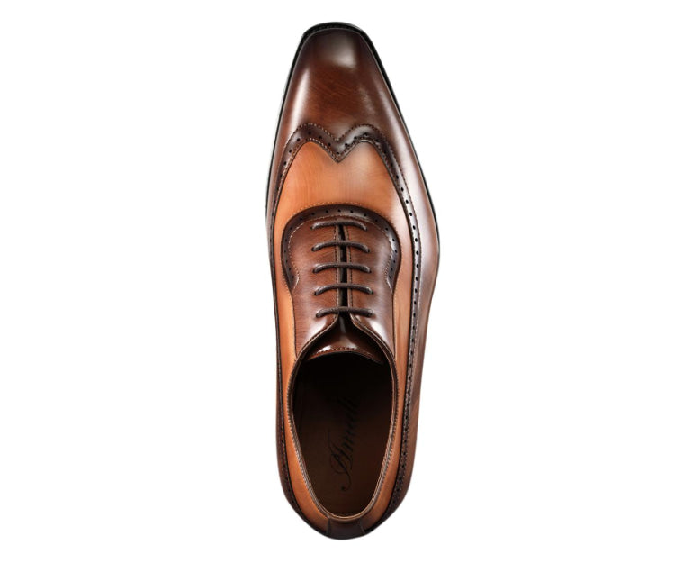Tan Oxford Shoes | Two Tone Design | Everett by Amali  display picture 1