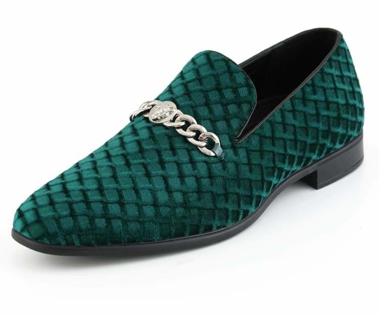 mens velvet dress shoes Green Velvet Loafer | Jaguar Flair