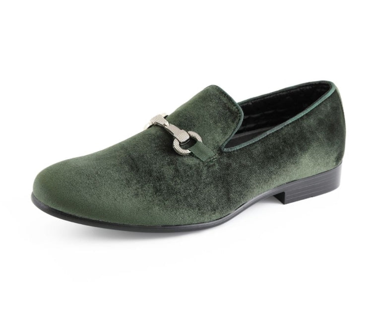 Green Horsebit Loafers | Plush Velvet | Harrison by Amali  Amali Shoes