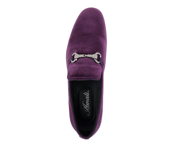 Purple Horsebit Loafers​ | Plush Velvet | Harrison by Amali  display picture 2