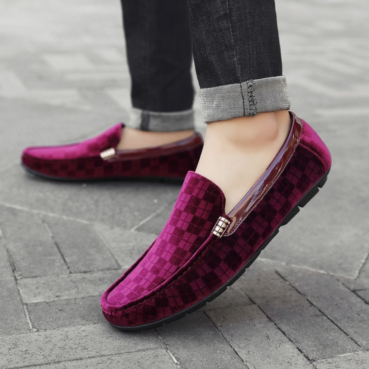 NEW AMALI men\'s bling driving shoe in burgundy Bling Burgundy – Just Men main image 2