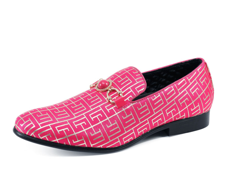 Fuchsia Designer Loafers | Men's Slip On