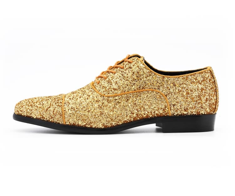 Gold Glitter Oxfords | Bold Style | Lawrence by Amali Amali Shoes Gold Glitter Oxfords | Bold Style | Lawrence by Amali Amali Shoes