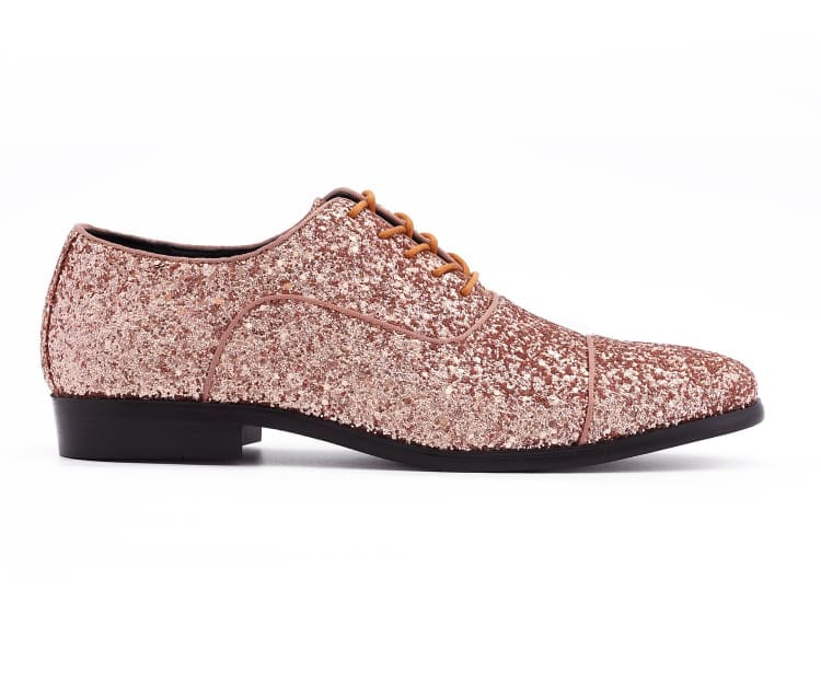 Rose Gold Glitter Oxfords | Bold Style | Lawrence by Amali Amali Shoes Rose Gold Glitter Oxfords | Bold Style | Lawrence by Amali Amali Shoes