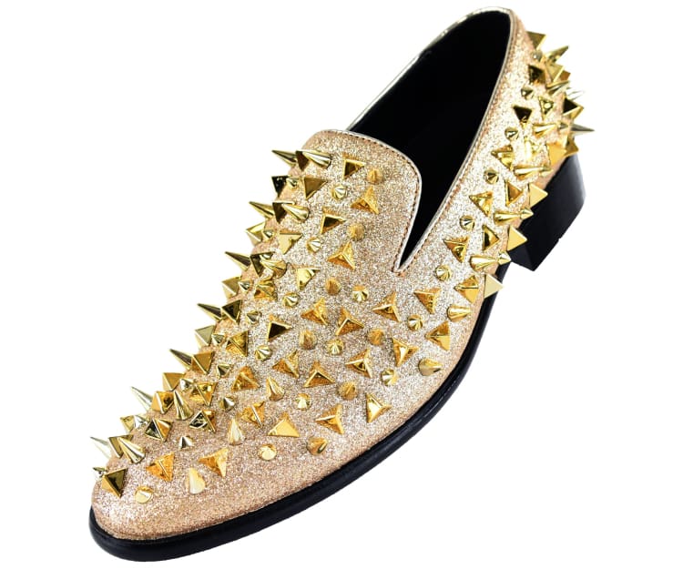 Mesa Gold Spiked Loafers Mesa Gold Spiked Loafers