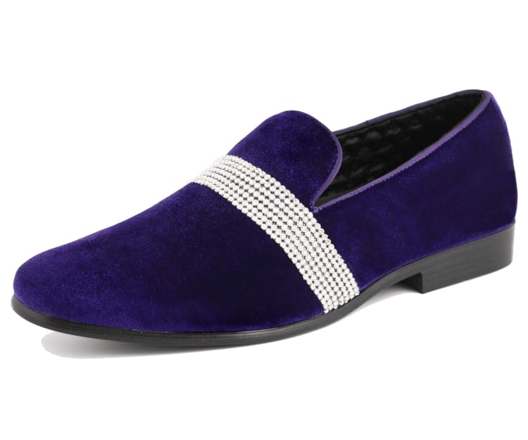 Purple Smoking Slippers | Rhinestone