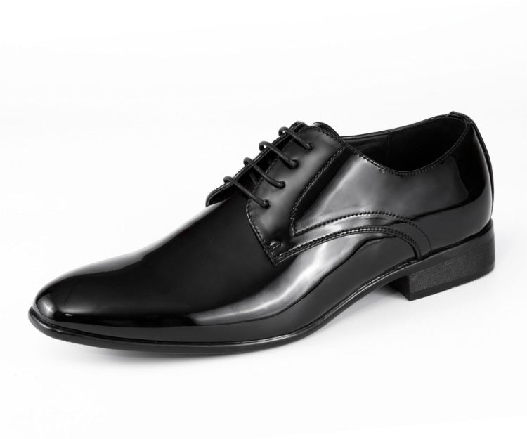 Black Derby Dress Shoes | Mens Patent Flair | Sean by Amali Amali Shoes Black Derby Dress Shoes | Mens Patent Flair | Sean by Amali Amali Shoes