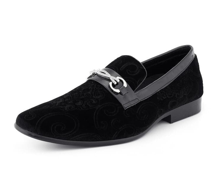 Black Paisley Loafers | Regal Velvet Style | Throne by Amali  display picture 2