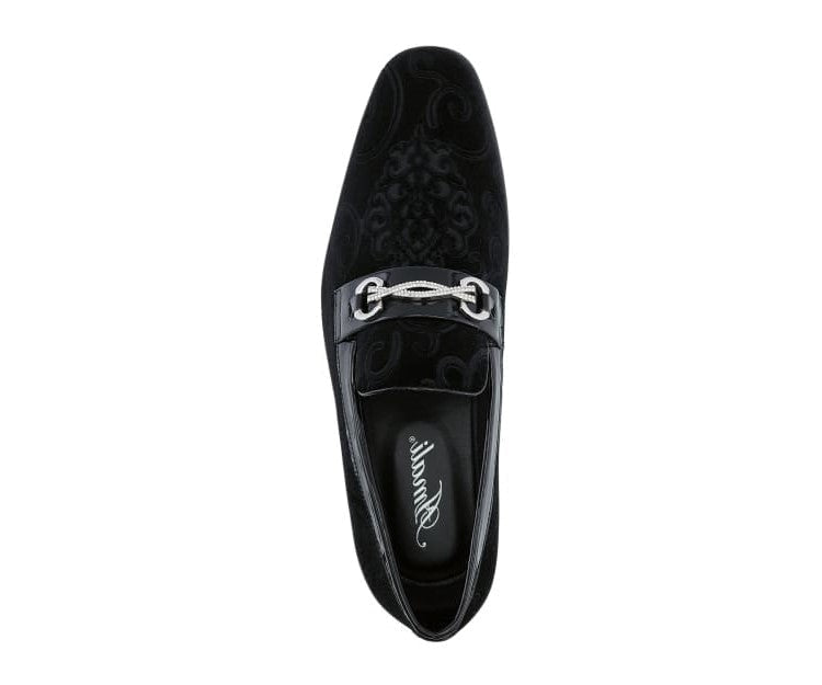 Black Paisley Loafers | Regal Velvet Style | Throne by Amali  display picture 3