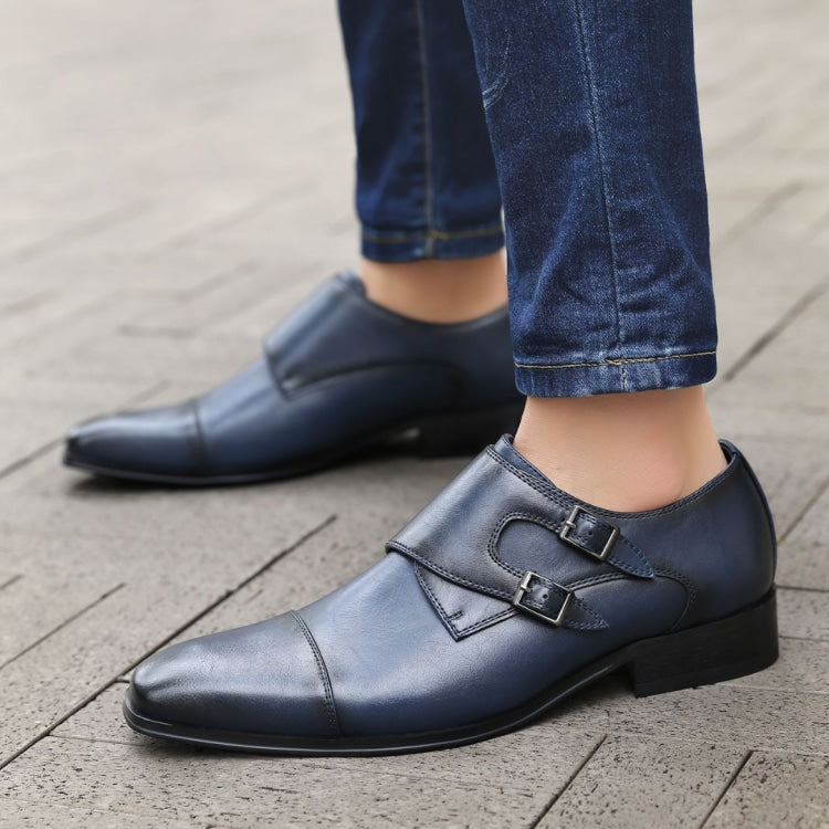 NEW AMALI men\'s tucker oxford shoes in black Black Monk Strap Shoes | Mens Style | Tucker by Amali  main image 4
