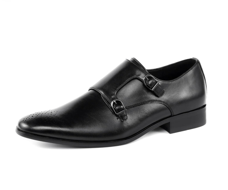 amali dress in black Black Monk Straps​ | Mens Dress Shoes