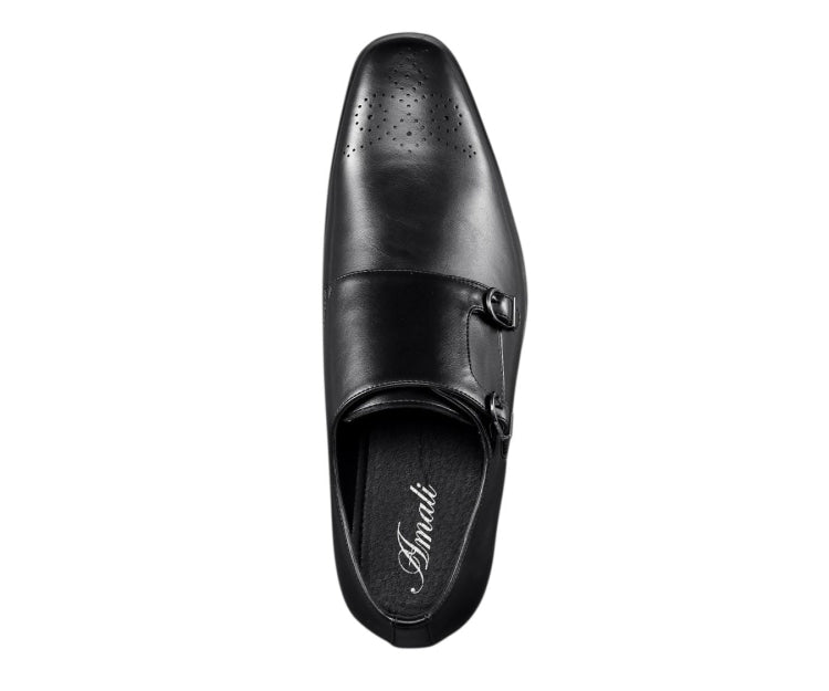 Black Monk Straps​ | Mens Dress Shoes | Willis by Amali  display picture 2