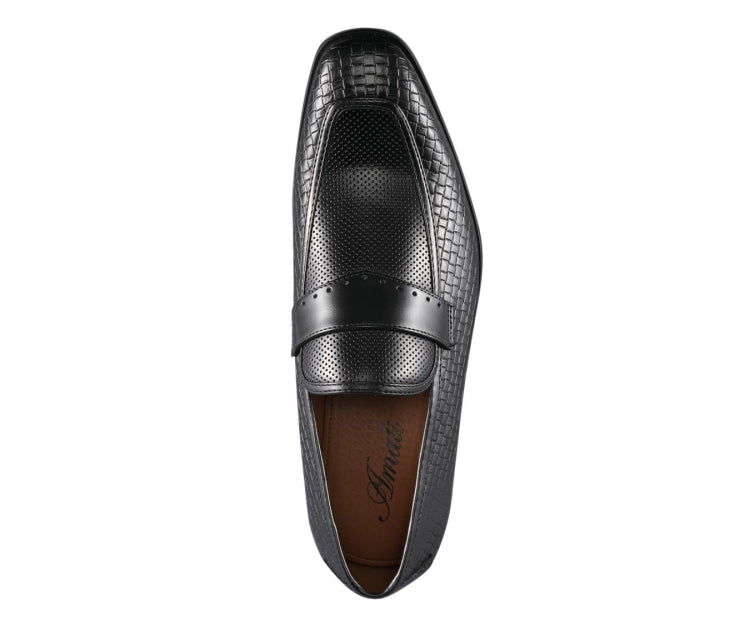 Black Woven Loafers | Sophisticated Style | Wren by Amali  display picture 2