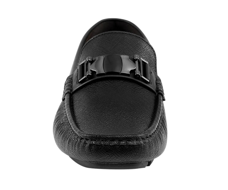 
                      
                        Amali Adonis black driving loafers front
                      
                    