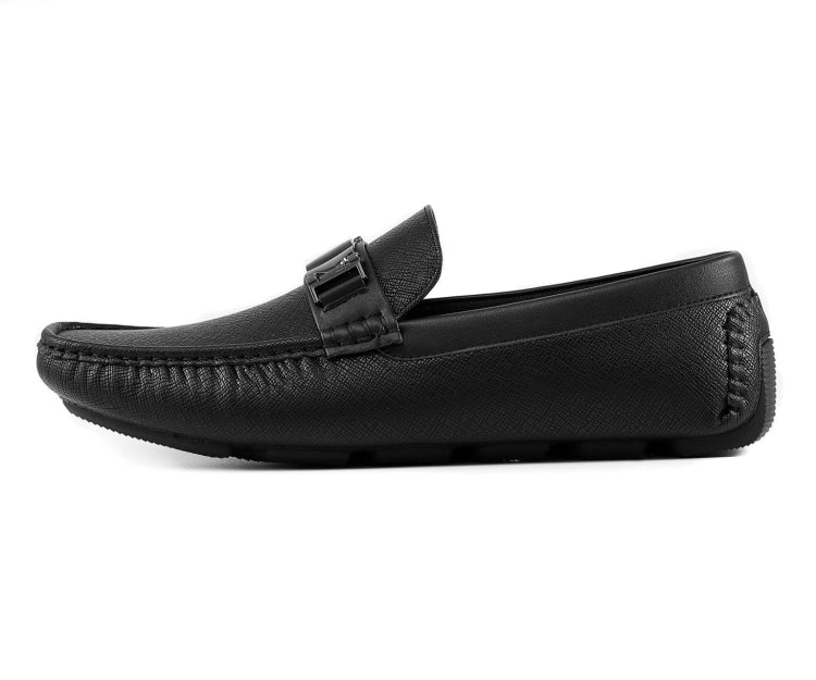
                      
                        Amali Adonis black driving loafers side
                      
                    