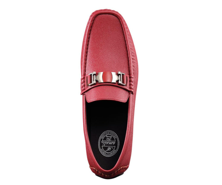 
                      
                        Amali Adonis burgundy driving loafers top
                      
                    