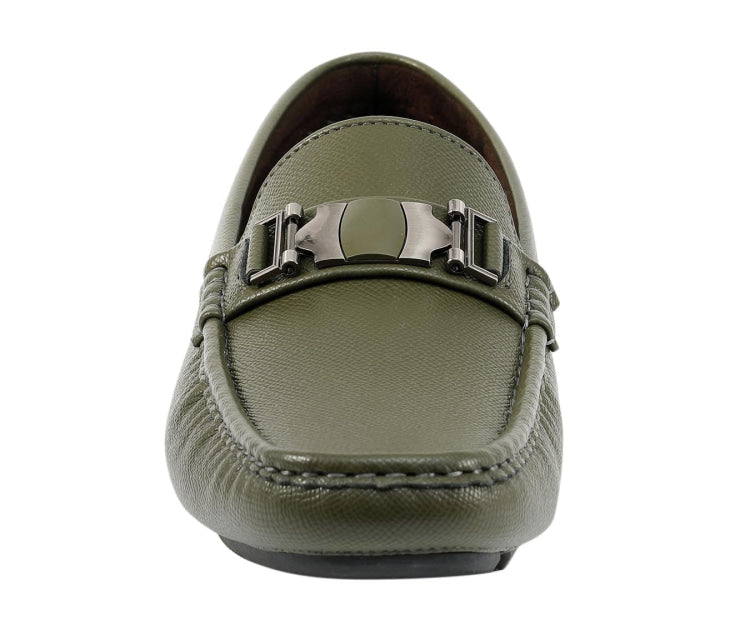 
                      
                        Amali Adonis olive driving loafers front
                      
                    