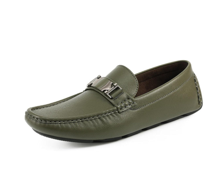Amali Adonis olive driving loafers main