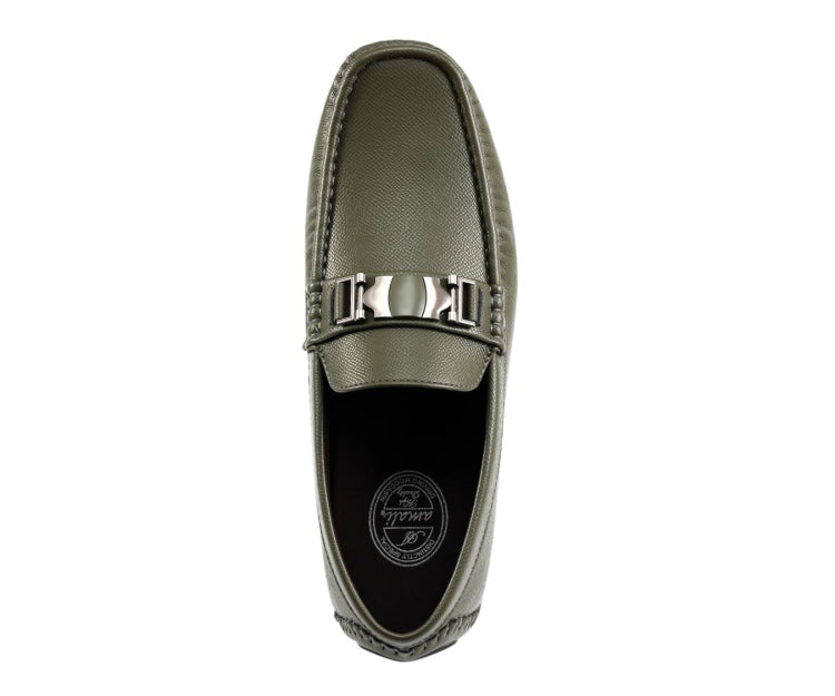 
                      
                        Amali Adonis olive driving loafers top
                      
                    