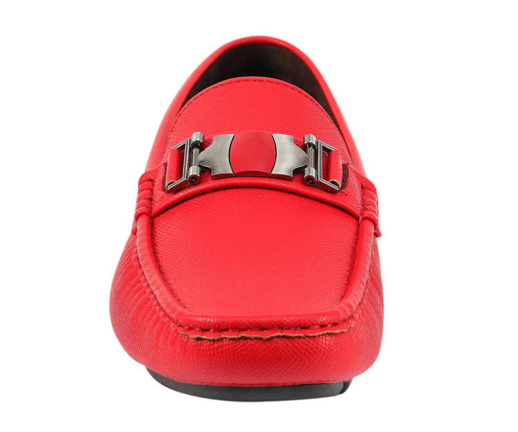 
                      
                        Amali Adonis red driving loafers front
                      
                    