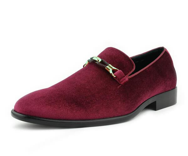 Burgundy Velvet Loafers | Luxurious Style