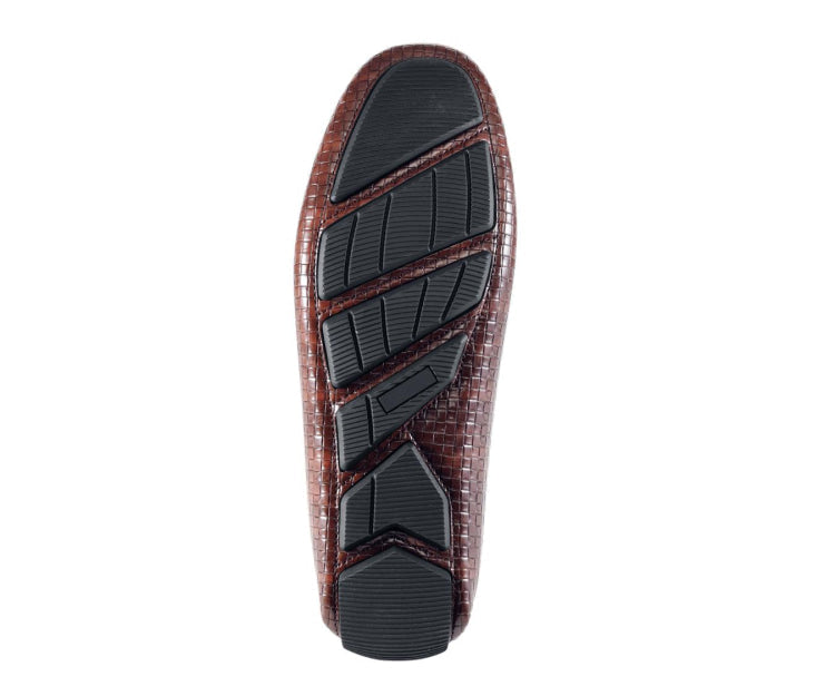 
                      
                        Amali Amerigo cognac woven loafers sole
                      
                    