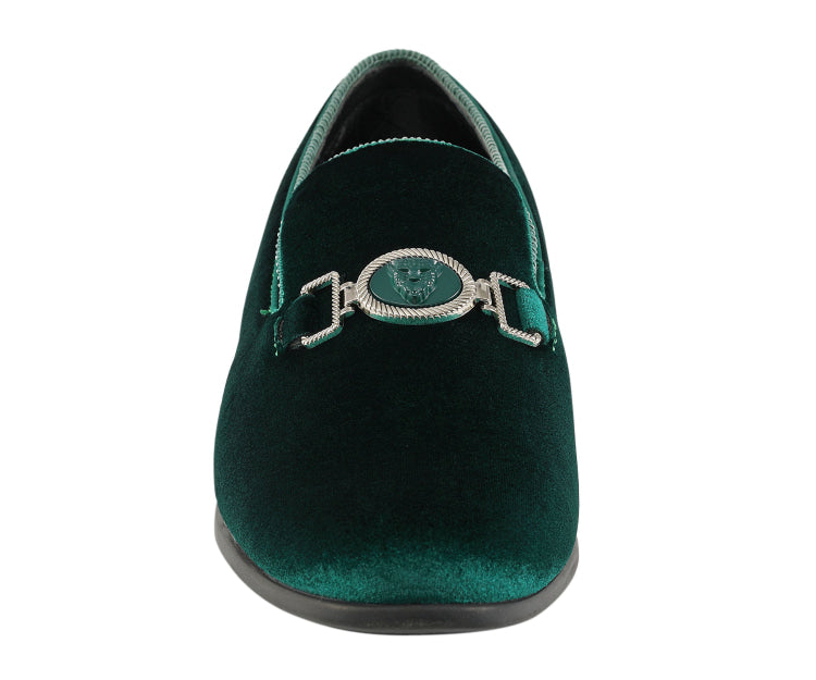 
                      
                        Amali Antonio green smoking shoes froont
                      
                    