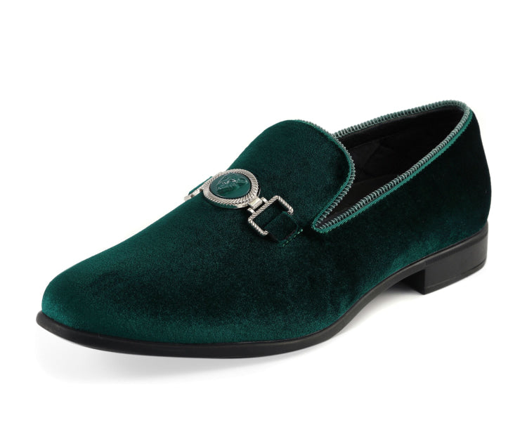 
                      
                        Amali Antonio green smoking shoes main
                      
                    