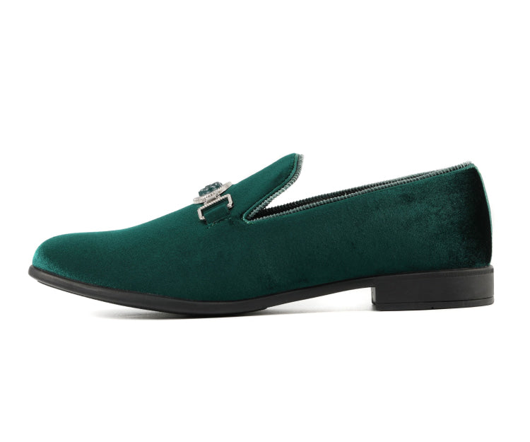 
                      
                        Amali Antonio green smoking shoes side
                      
                    