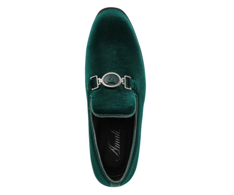 
                      
                        Amali Antonio green smoking shoes top
                      
                    