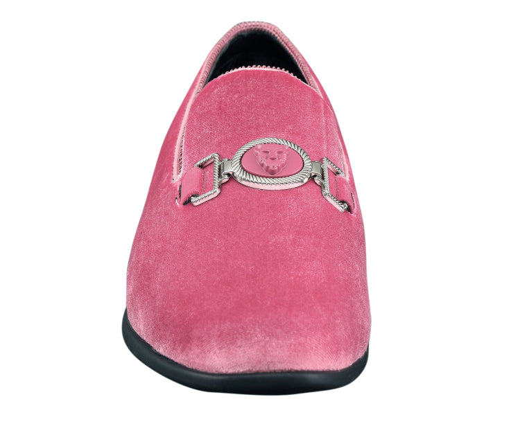 
                      
                        Amali Antonio pink smoking shoes front
                      
                    