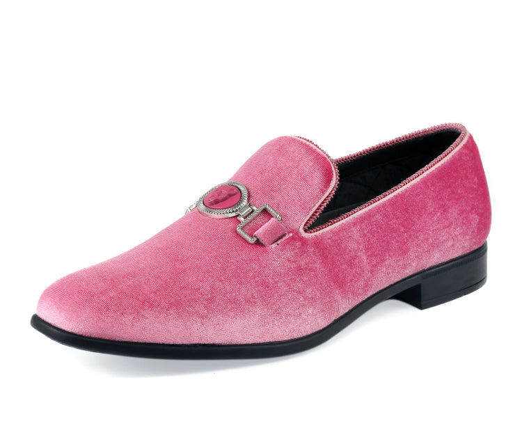 Amali Antonio pink smoking shoes main
