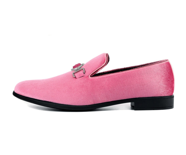 
                      
                        Amali Antonio pink smoking shoes side
                      
                    
