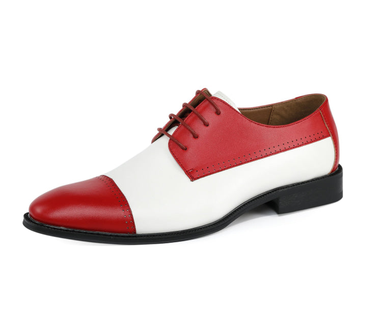 Amali Archer red spectator dress shoes main
