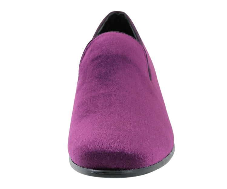 
                      
                        Amali Aries dark purple loafers front
                      
                    